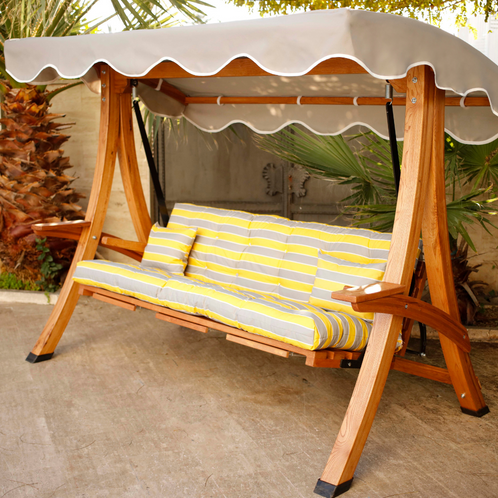 Antik S2500 Bahçe Salıncağı Sarı Çizgili