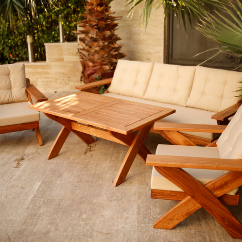 Antix Bahçe Oturma Takımı Cappucino