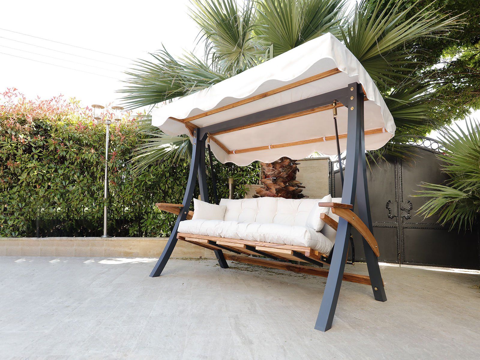 A2000 ALUMİNYUM BAHÇE SALINCAĞI Krem