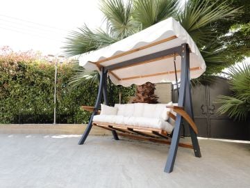 A2000 ALUMİNYUM BAHÇE SALINCAĞI Krem